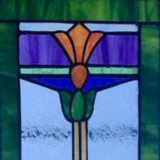 stained glass flower